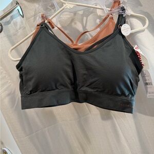 Danskin Sports Bra - Black and Tan